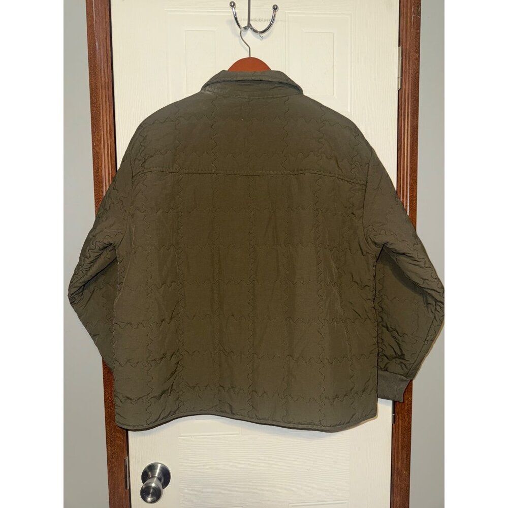 Things Between Parker Parchwork‎ Quilted Jacket Dark Olive Size Small - Picture 5 of 16